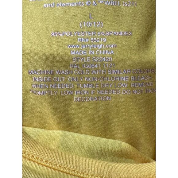 Looney Tunes Tweety Bird Girls' Yellow Dress Size L (10/12) Casual Fun - Picture 3 of 5